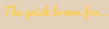 Image with Font Color FBCF56 and Background Color E3D1B9